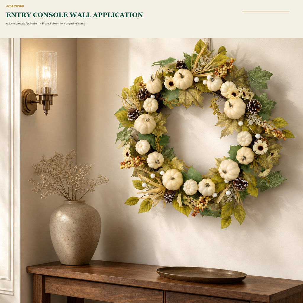 J25439W60 image 8 - Autumn Harvest Wreath
