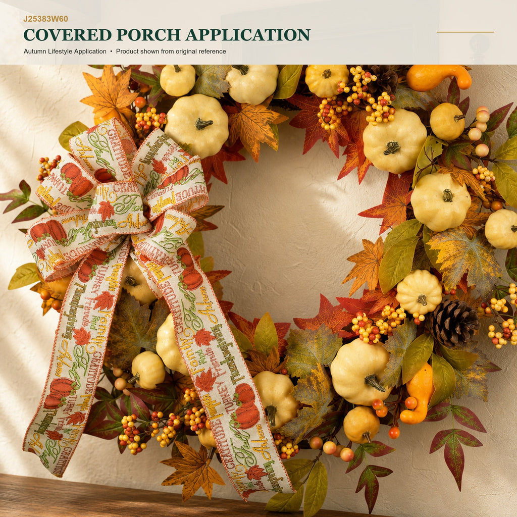 J25383W60 image 9 - Autumn Harvest Wreath