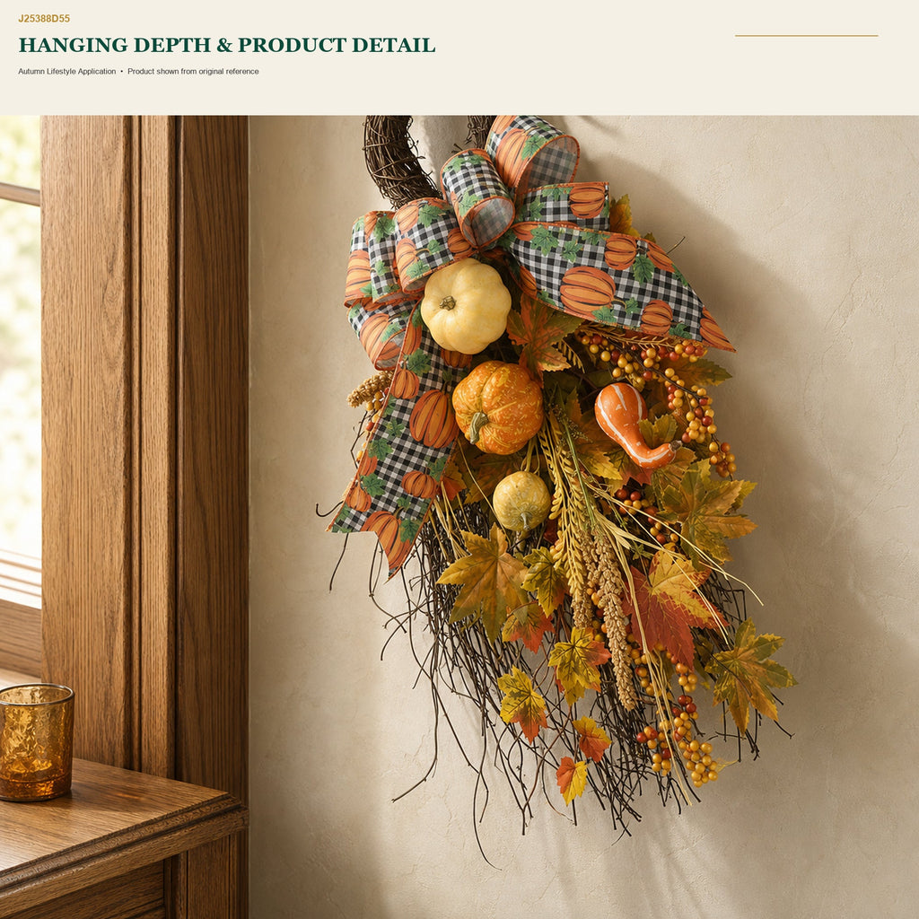 J25388D55 image 9 - Autumn Harvest Door Swag