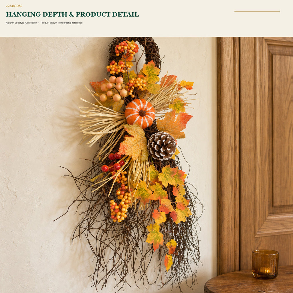 J25389D50 image 9 - Autumn Harvest Door Swag
