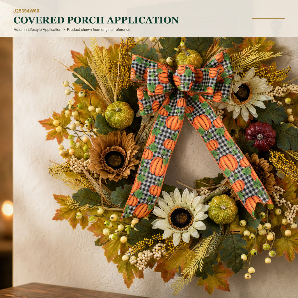 J25394W60 image 9 - Autumn Harvest Wreath