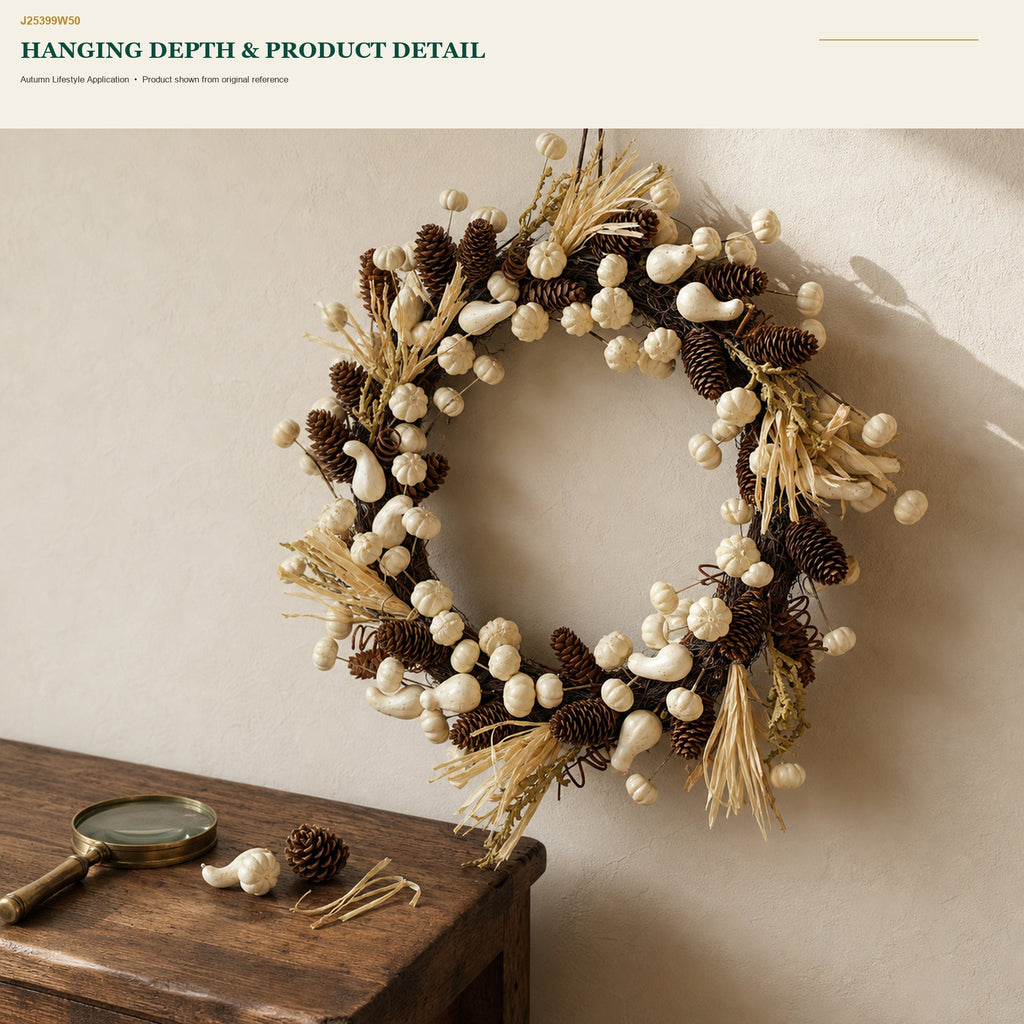 J25399W50 image 9 - Autumn Harvest Wreath