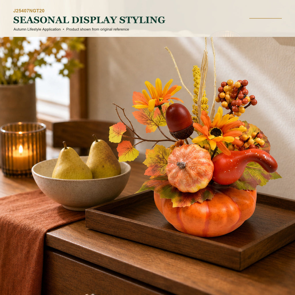 J25407NGT20 image 9 - Autumn Tabletop Arrangement