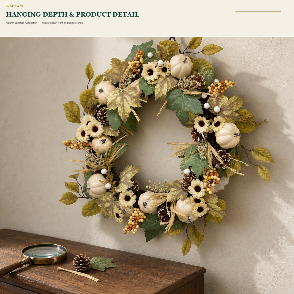 J25415W50 image 9 - Autumn Harvest Wreath