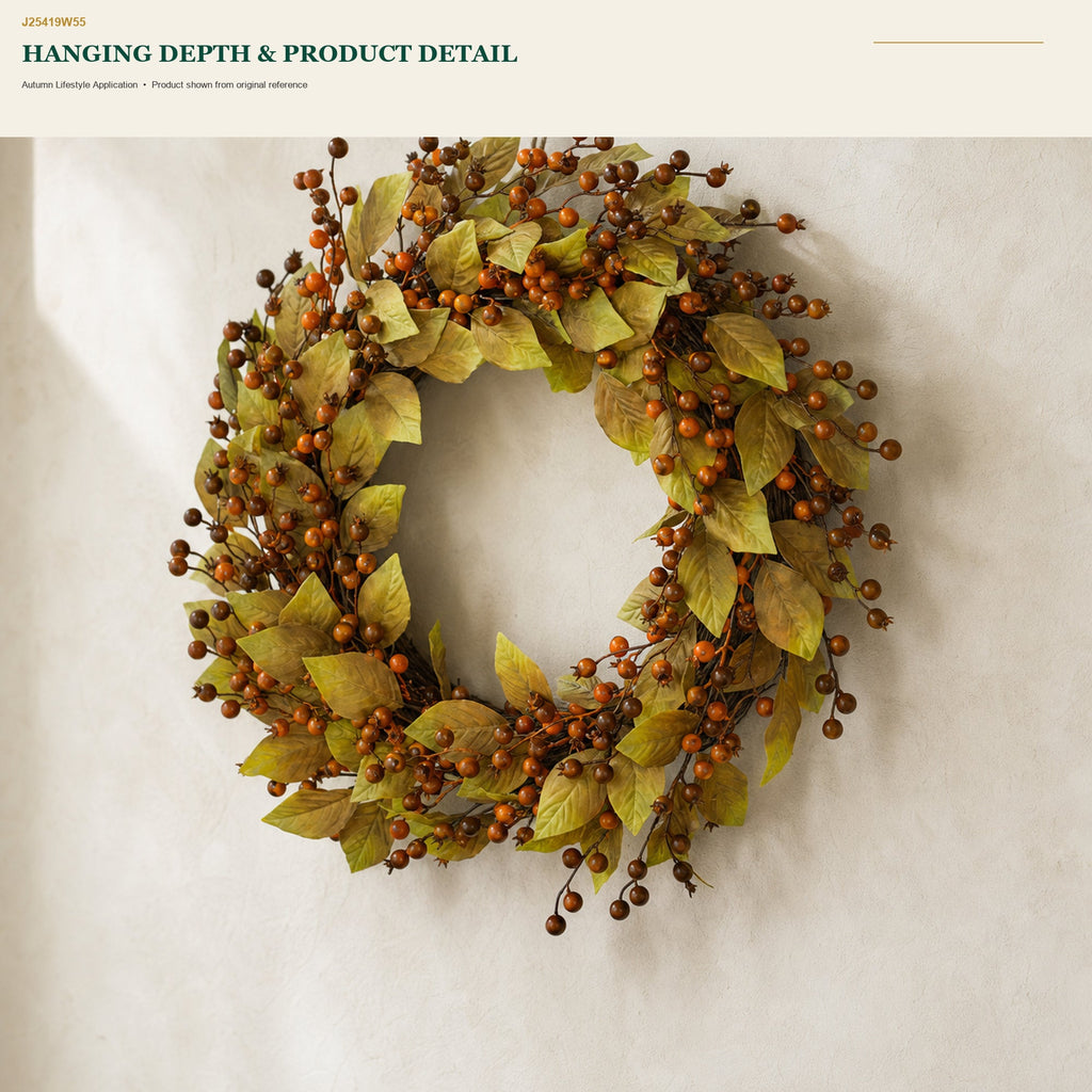 J25419W55 image 9 - Autumn Harvest Wreath