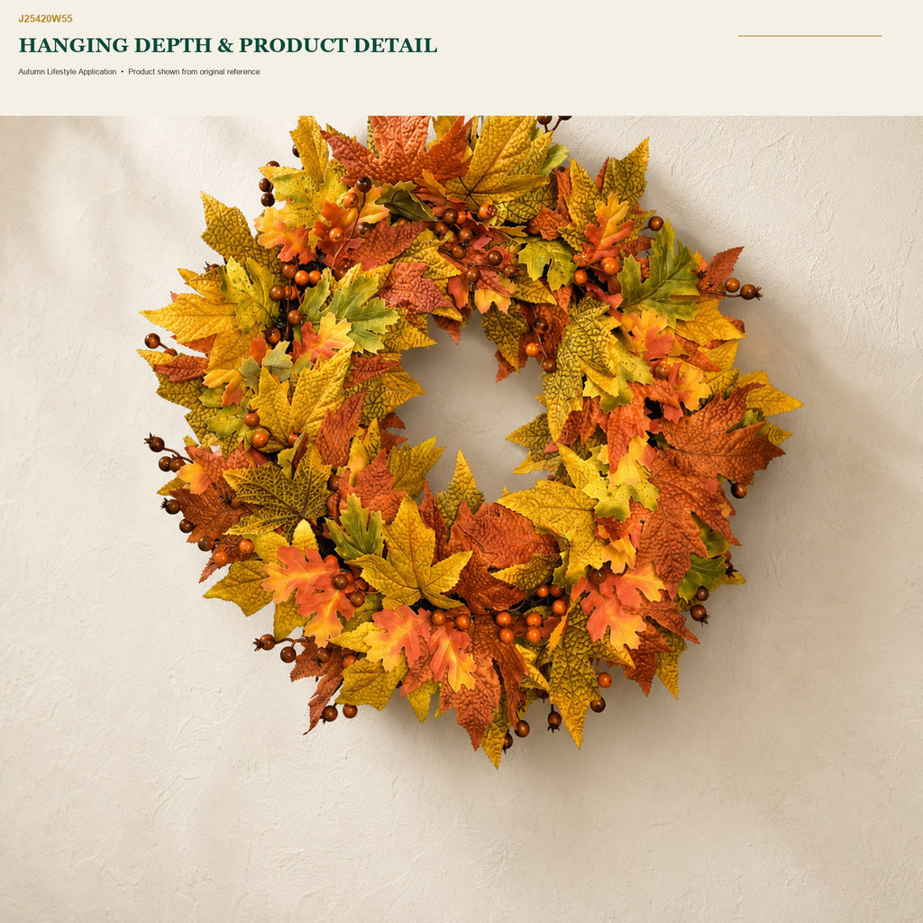 J25420W55 image 9 - Autumn Harvest Wreath