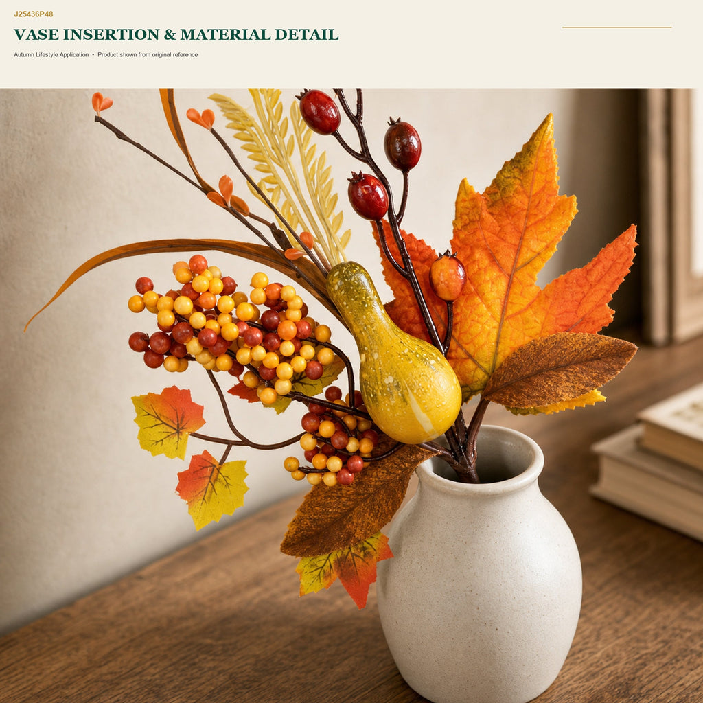 J25436P48 image 9 - Artificial Autumn Decorative Pick