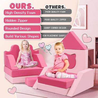 20Pcs Modular Kids Play Couch - Kids Couch for Playroom Bedroom Living Rooms