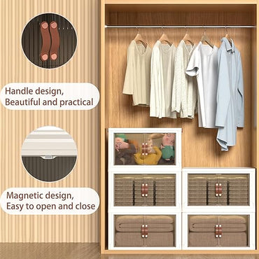 18Gal 5-Tier Transparent Multi-layered Storage Cabinet with Drawers.