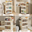 NLDD Closet Organizers and Storage, Folding Plastic Storage Bins with Lids and Doors, Collapsible  Storage Bins, Kitchen and Bathroom Livingroom Bedroom Stackable Storage Containers