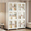 3-Tier Tall Large Capacity Narrow Storage Cabinet with Movable Wheels.