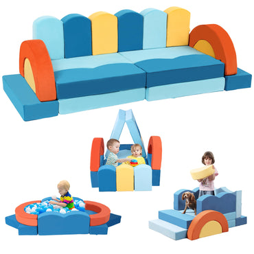 22Pcs Modular Kids Play Couch - Kids Couch for Playroom Bedroom Living Rooms Toddler Couch