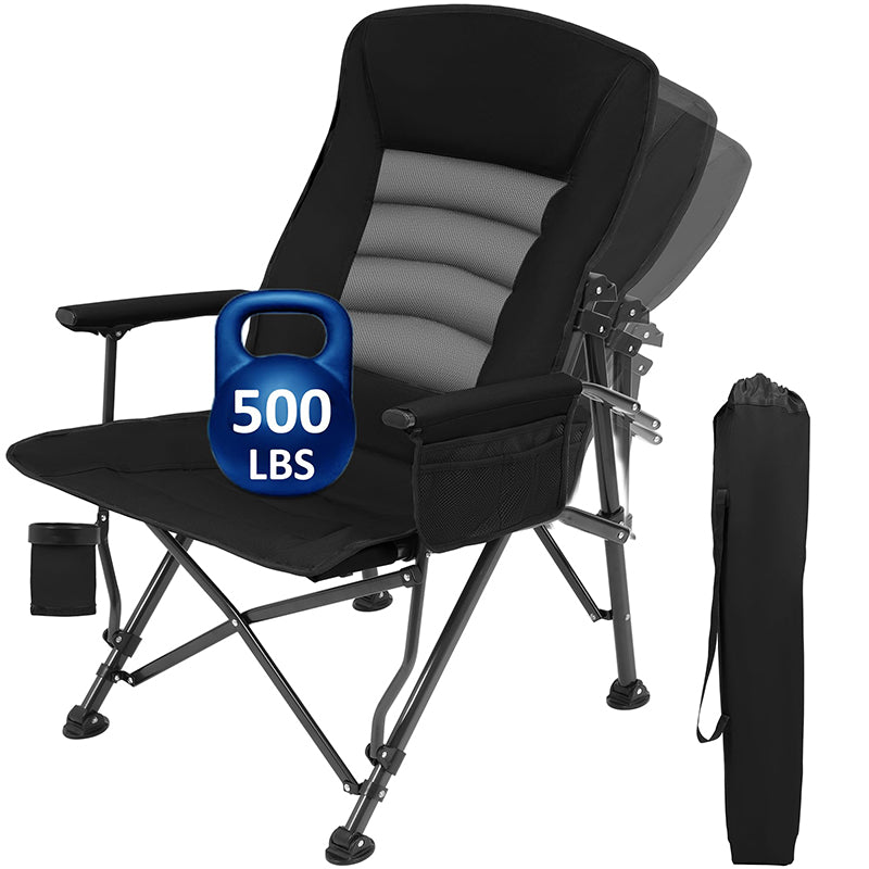 500lbs Weight Capacity Foldable Oversized Camping Chair for Outdoor.