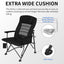 500lbs Weight Capacity Foldable Oversized Camping Chair for Outdoor.