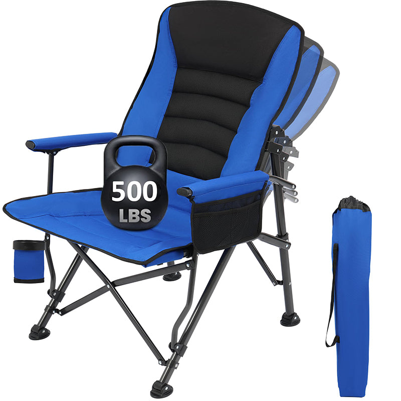 500lbs Weight Capacity Foldable Oversized Camping Chair for Outdoor.