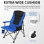 500lbs Weight Capacity Foldable Oversized Camping Chair for Outdoor.