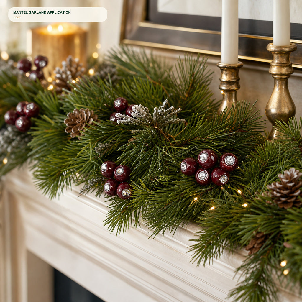 J25457 mantel and garland application