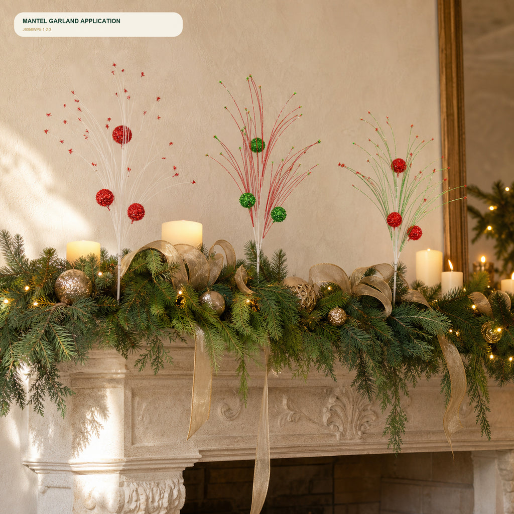 J6056WP5-1-2-3 mantel and garland application