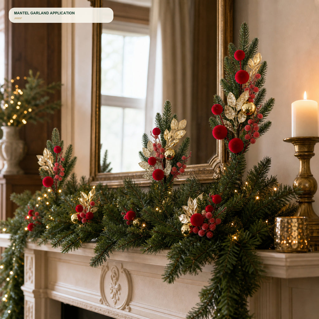 J6065P mantel and garland application