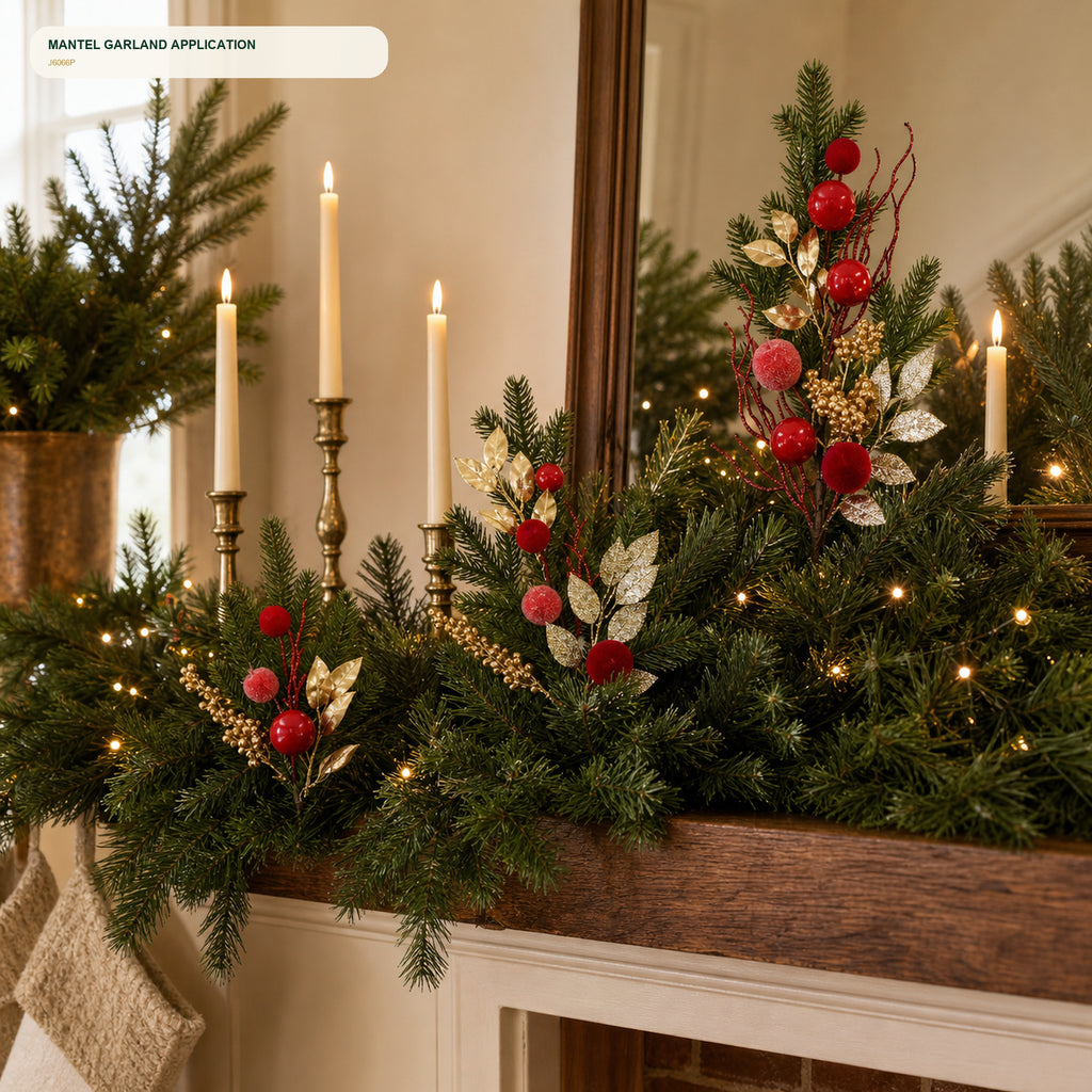 J6066P mantel and garland application