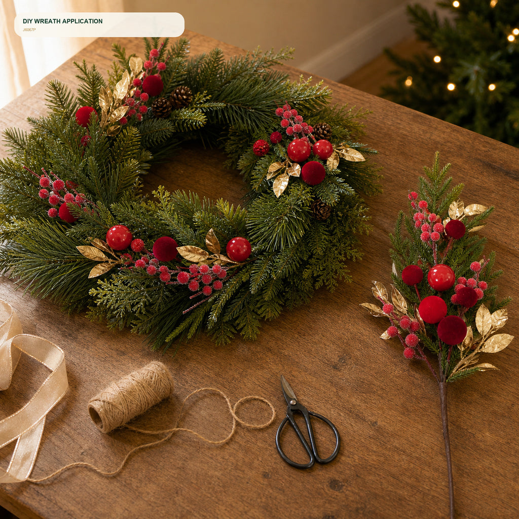 J6067P wreath DIY application
