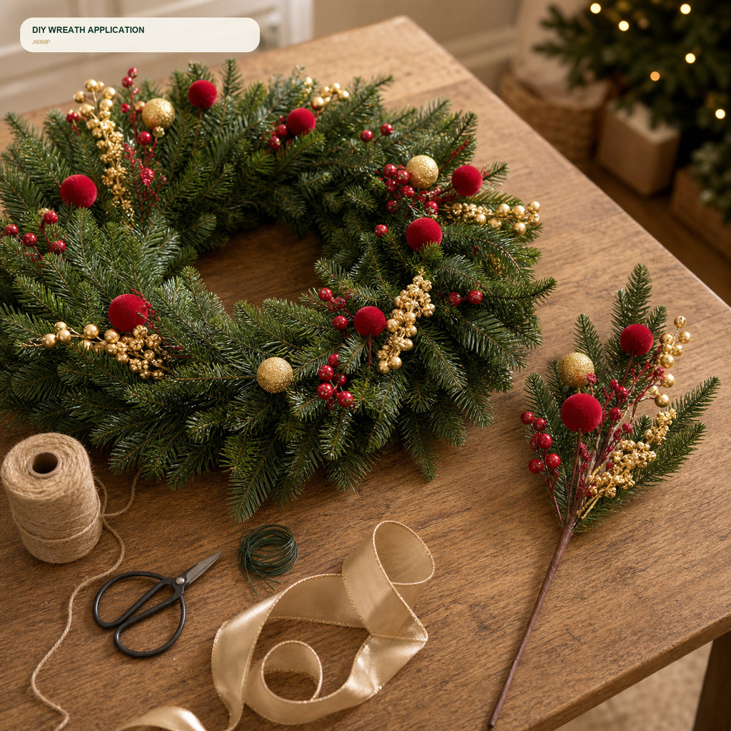 J6068P wreath DIY application