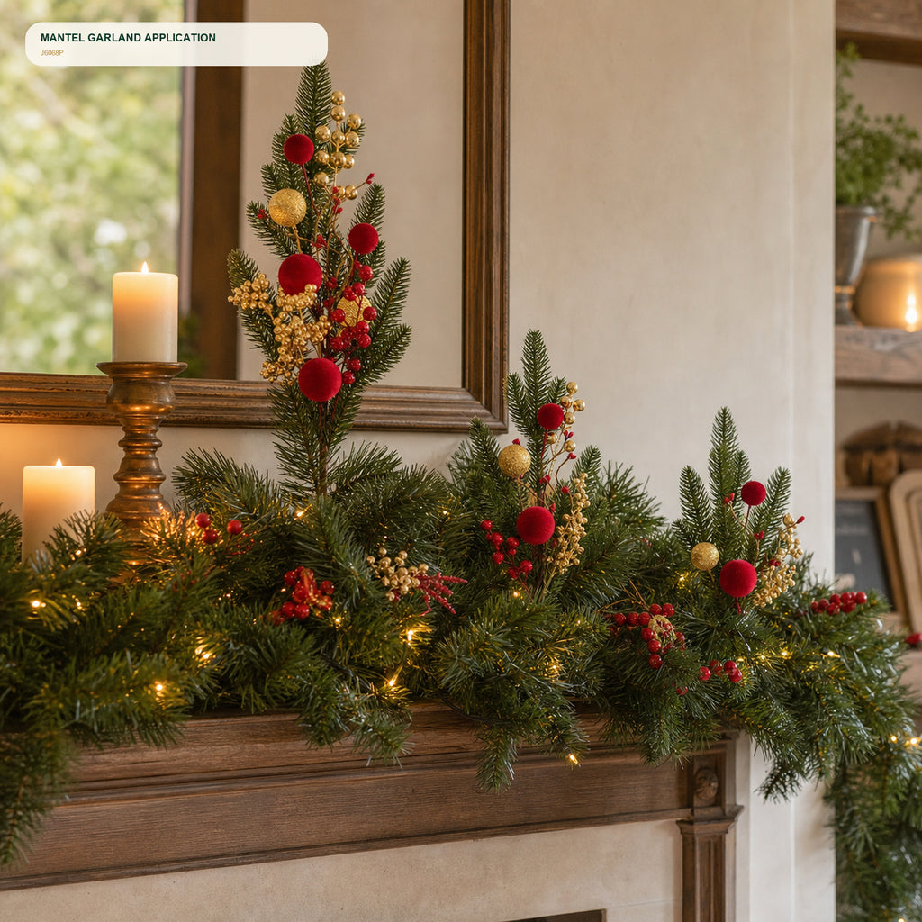 J6068P mantel and garland application