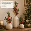 Evergreen Red Ornament & Gold Berry Pick Series – 40/50/70 cm