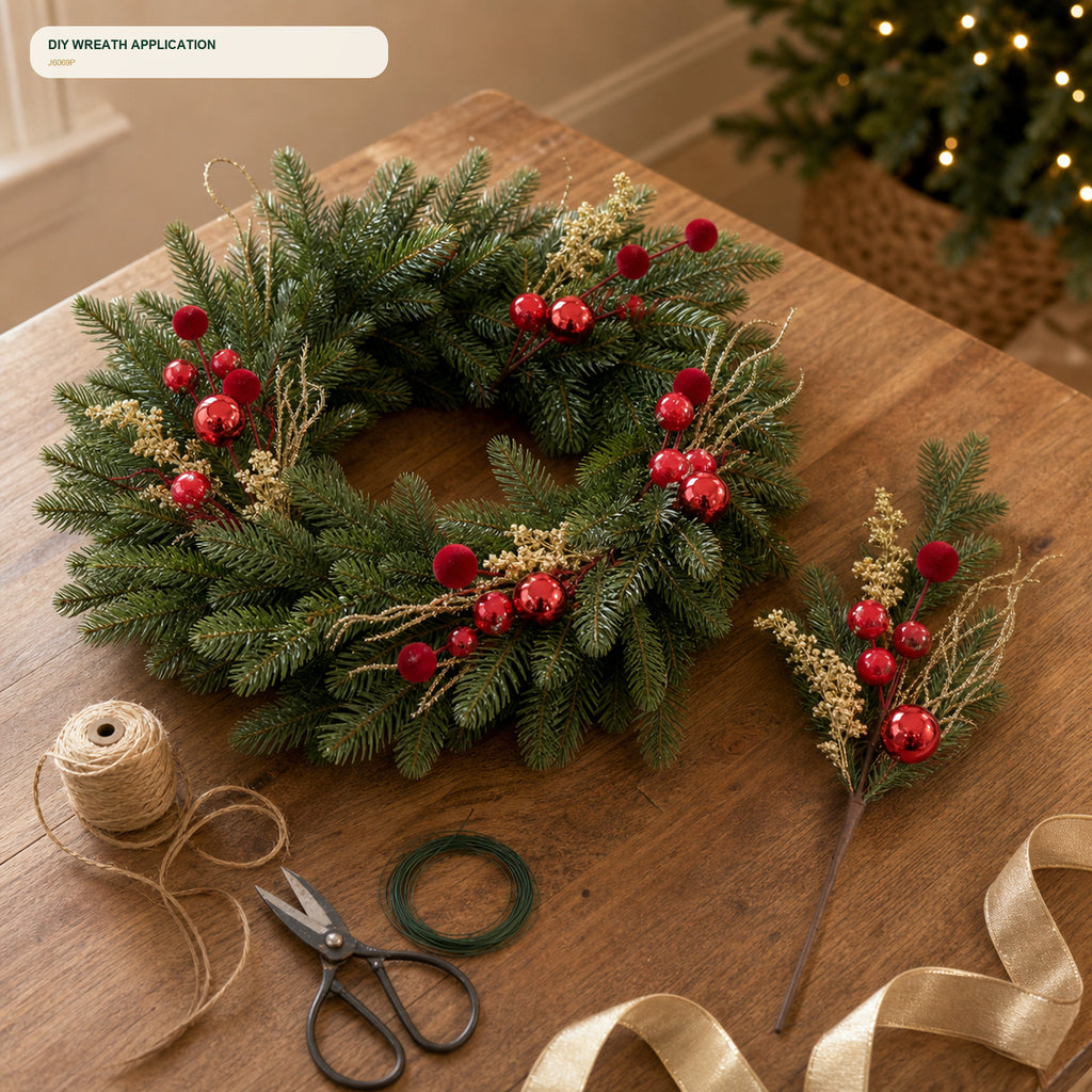 J6069P wreath DIY application