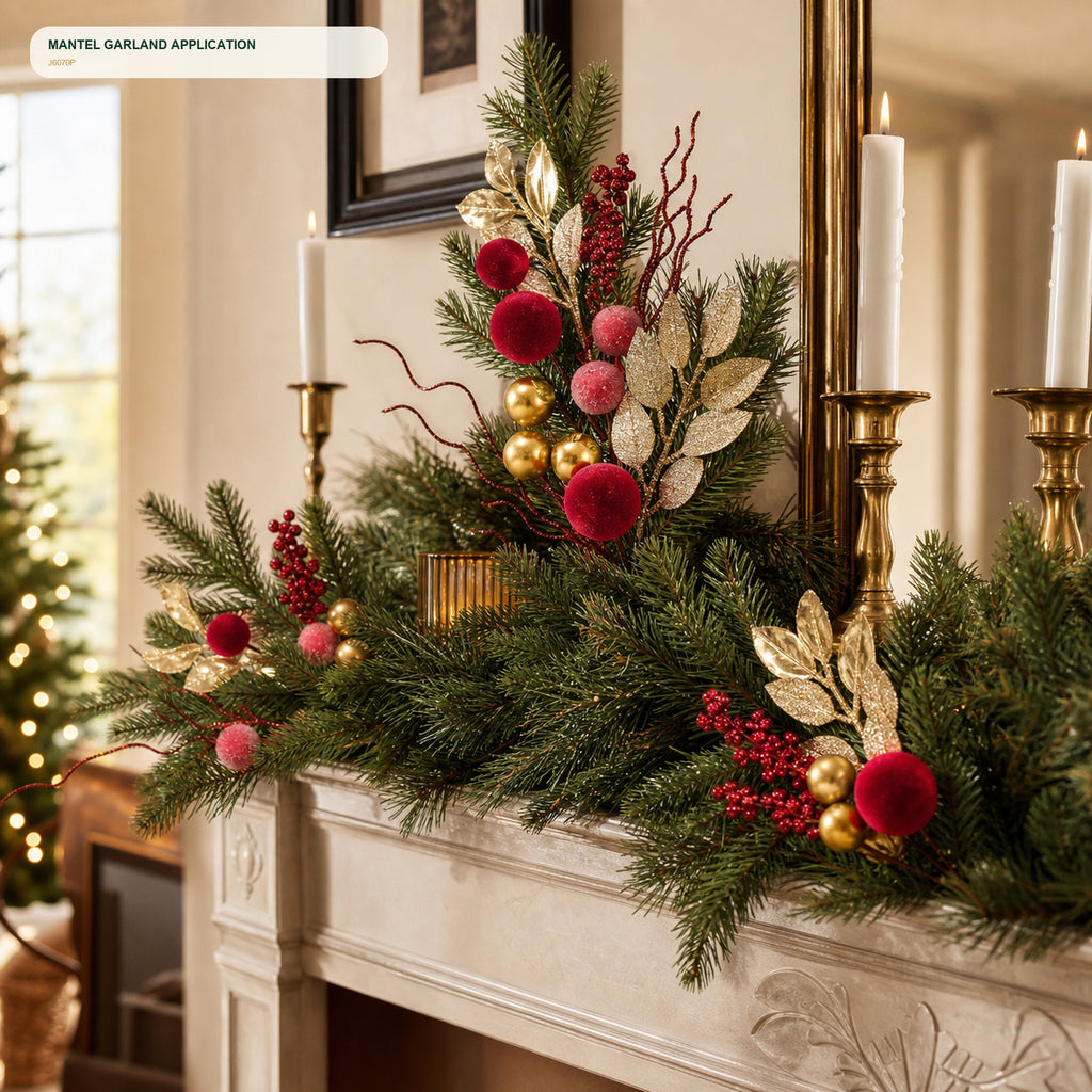 J6070P mantel and garland application