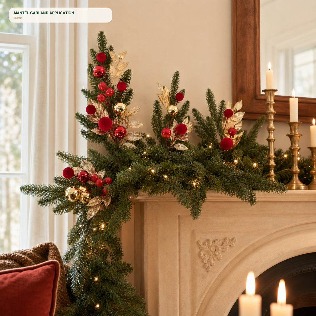 J6071P mantel and garland application
