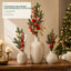 Evergreen Red Berry & Champagne Accent Pick Series – 40/50/70 cm
