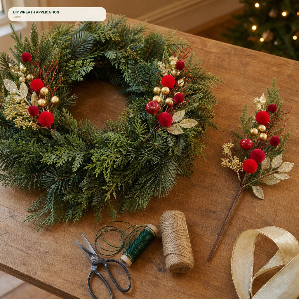 J6073P wreath DIY application