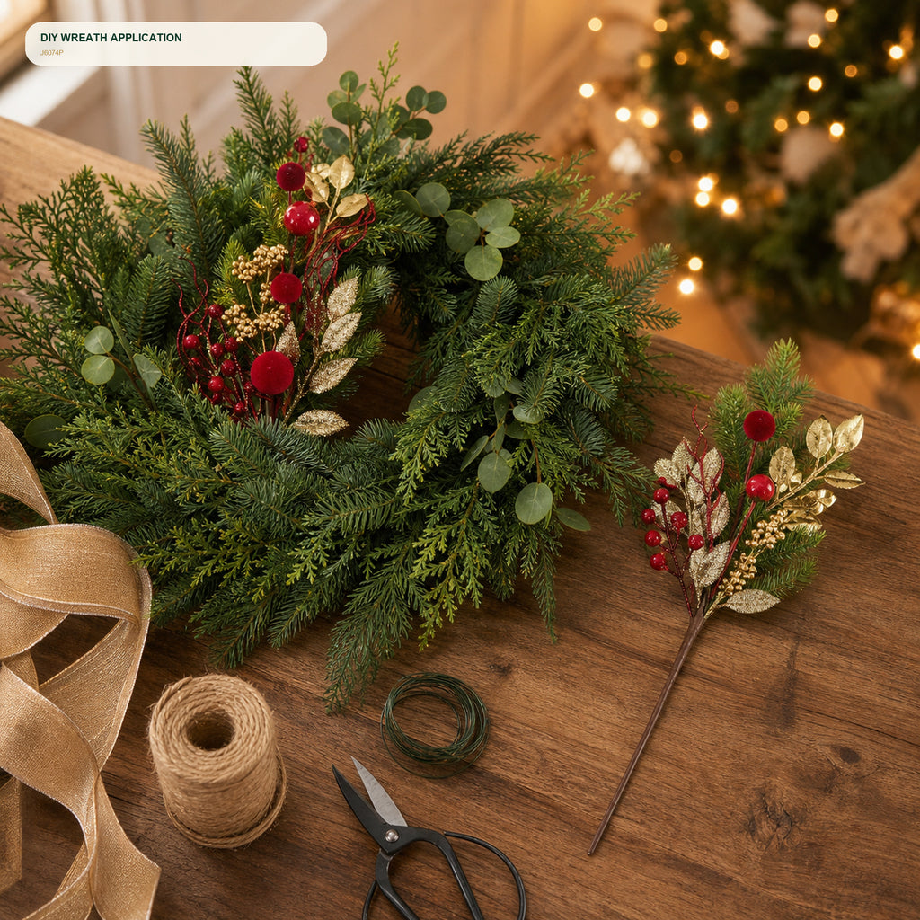 J6074P wreath DIY application