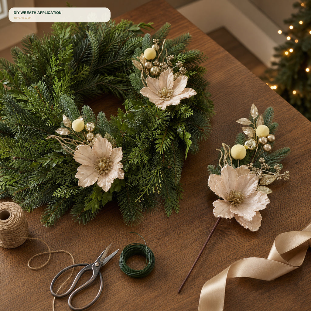 J6075P40-50-70 wreath DIY application