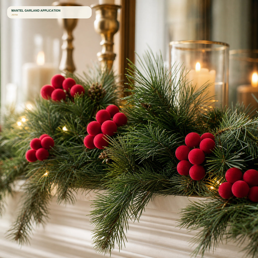 J6078A mantel and garland application