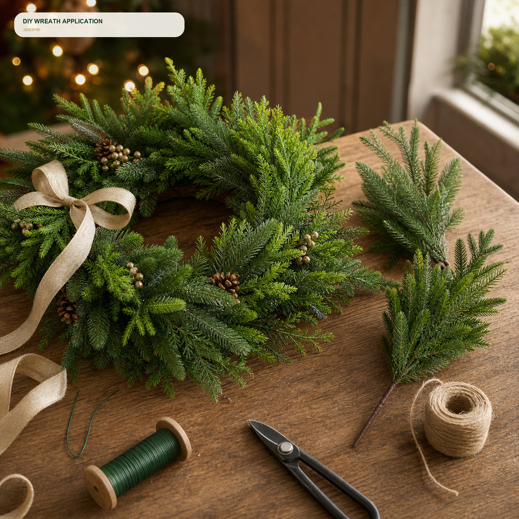 J6083P40 wreath DIY application