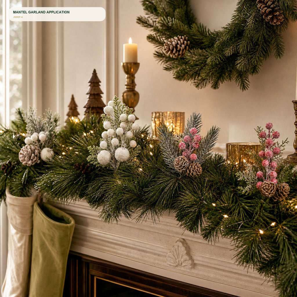 J6093P-A mantel and garland application