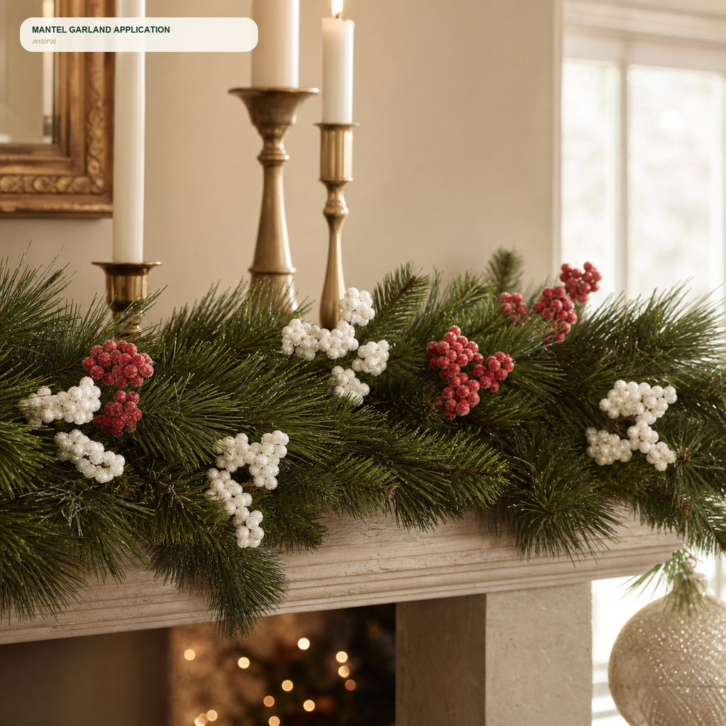 J6102P20 mantel and garland application