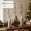 Ivory, Sage & Olive Pearl Ball Branch Collection – 75 cm