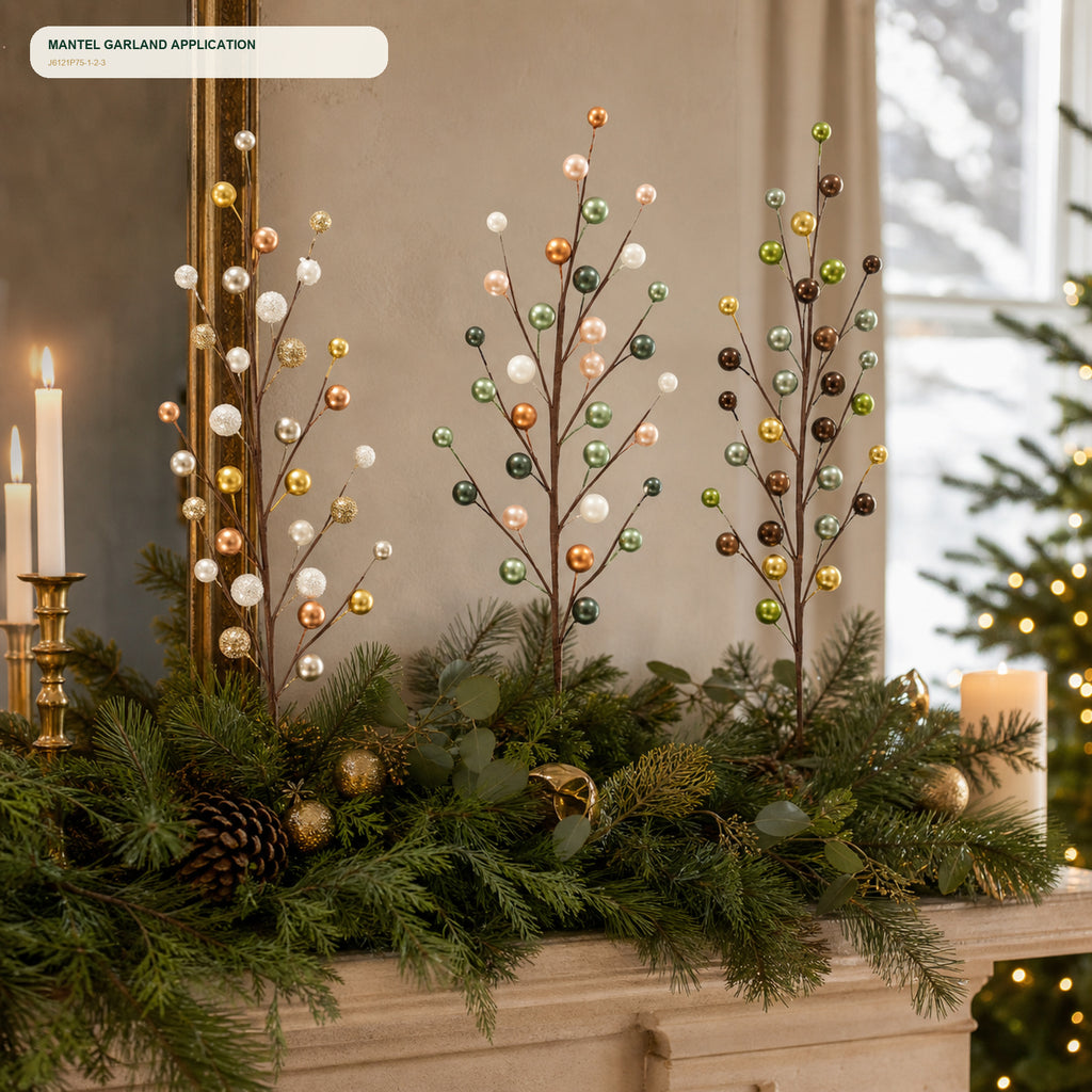 J6121P75-1-2-3 mantel and garland application