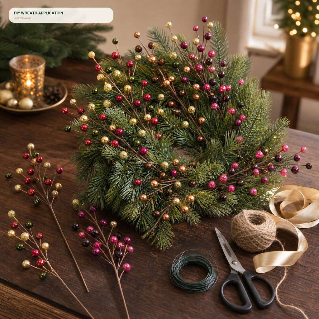 J6121P75-4-5-6 wreath DIY application