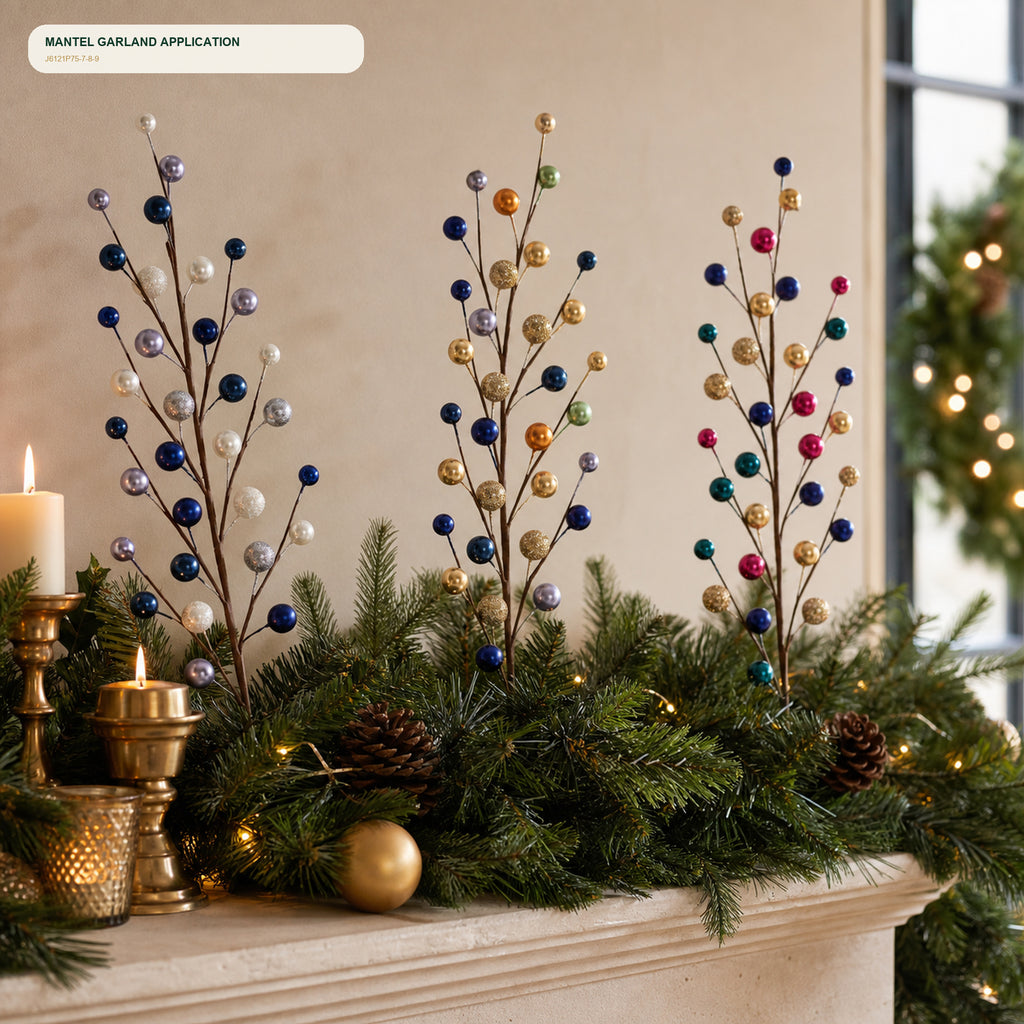 J6121P75-7-8-9 mantel and garland application