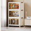 3-Tier Double-Door Foldable Wardrobe With Wheels Storage Box.