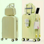 20" 2-Piece Hardshell Suitcase Set with Cabin Bag, Elegant Lightweight Travel Luggage, 4-Wheel 360 Rotation, Built-in USB Port, Cup Holder, Anti-Theft Combination Lock, Hook Bracket, 4 Fashion Colors