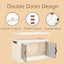 NLDD Stackable Storage Bins with Lids, Folding Storage Box with Doors, Plastic Collapsible Storage Containers Open Front